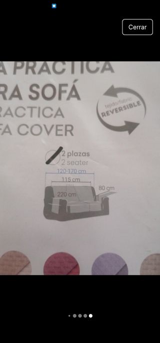 Funda sofá EYSA 2 plazas gris