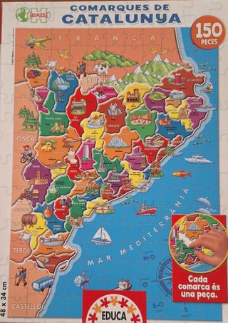 Puzzle Comarcas de Catalunya 150 Piezas