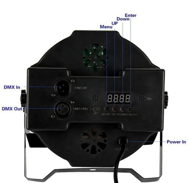 4x Proiettore Luci Strobo Discoteca Rgb led farett