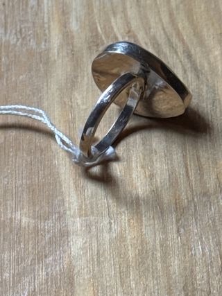 Anillo piedra natural azul hecho a mano