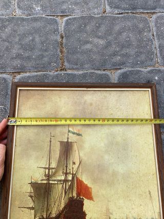 Cuadro de velero antiguo