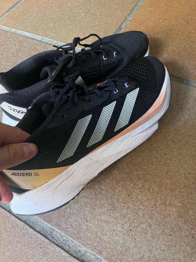 Zapatillas Adidas Adizero SL Negras y Rosas