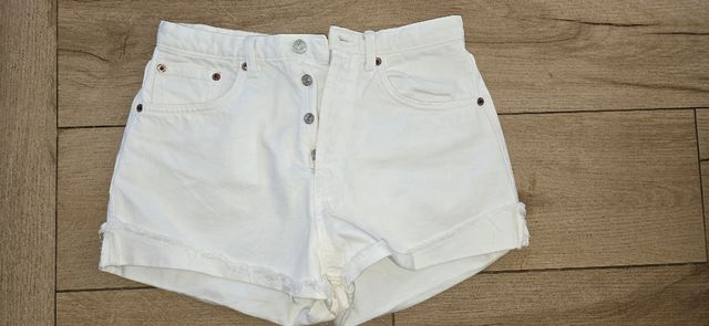 Pantalones Vaqueros Cortos Blancos