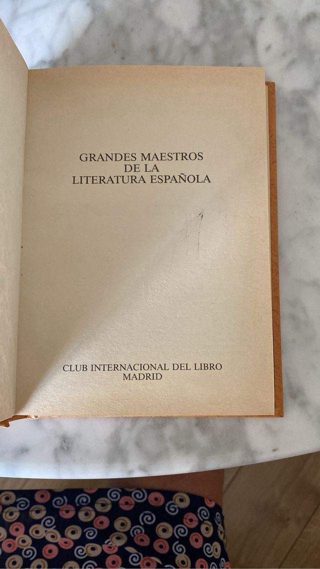 colección grandes maestros de la literatura españo