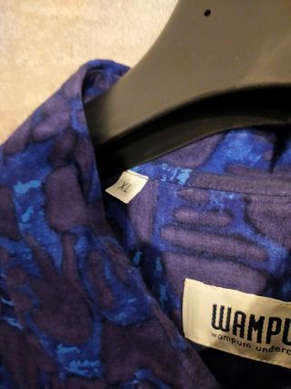 Camicia uomo WAMPUM fantasia blu