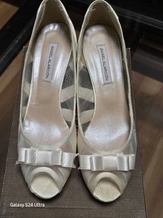 Zapatos de Novia Angel Alarcón Blancos