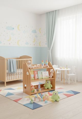 Scaffalatura in legno Montessori