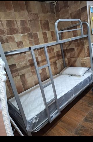 Litera metálica con somier de madera +34672303715
