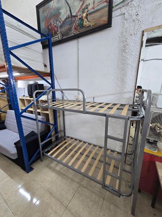 Litera metálica con somier de madera +34672303715