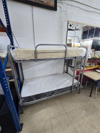 Litera metálica con somier de madera +34672303715