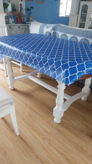 Mesa de comedor extensible de madera