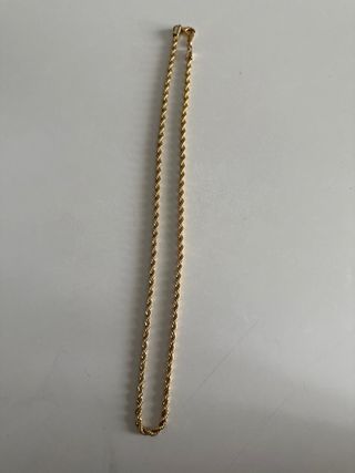 Cadena de acero chapada en oro