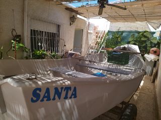 Barco 4m con 2 motores y accesorios