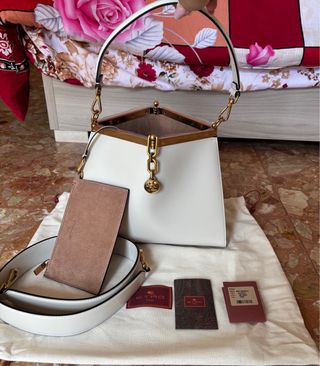 Borsa Etro Vela Media Bianca Nuova