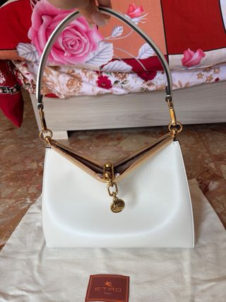 Borsa Etro Vela Media Bianca Nuova