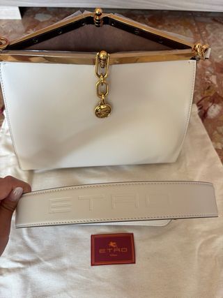 Borsa Etro Vela Media Bianca Nuova