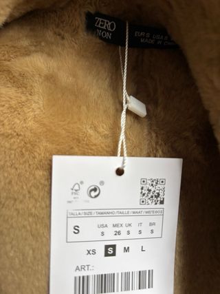 Chaqueta de aviador marrón y beige