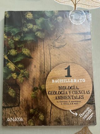 Biología, Geología y Ciencias Ambientales 1 Bach