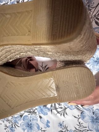 Alpargatas Uomo Oro y Rosa