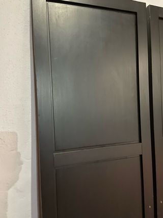 Lote 6 Puertas Armario Madera Oscura