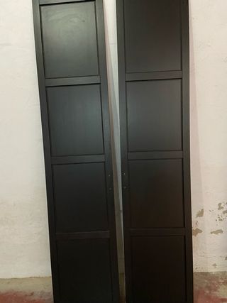 Lote 6 Puertas Armario Madera Oscura