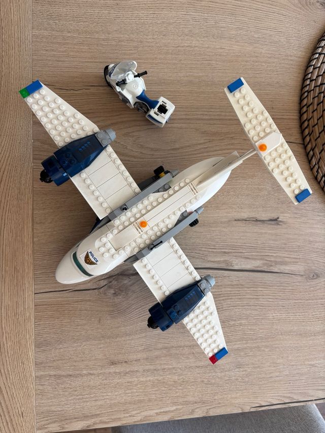 Avión y Moto LEGO Policía
