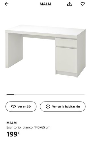Escritorio MALM Ikea marrón oscuro