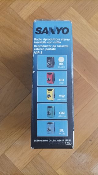 Walkman Sanyo Bassxpander Radio Cassette Negro