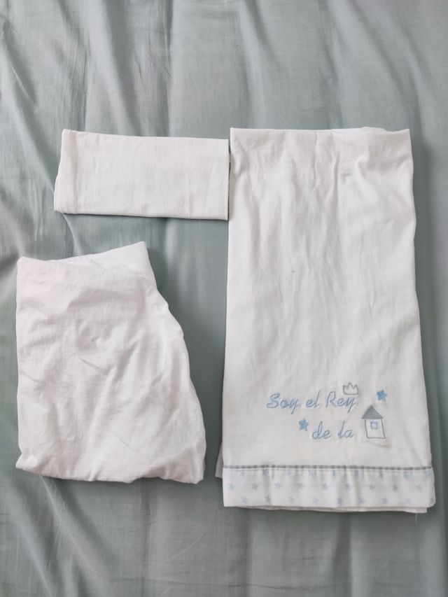 2 Juegos Sábanas Capazo Bebé