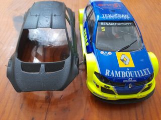Coche Scalextric Renault Megane Trophy Azul8