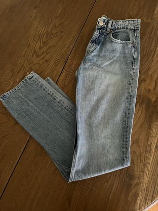 Pantalones Zara Blancos Anchos