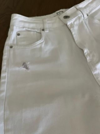 Pantalones Zara Blancos Anchos