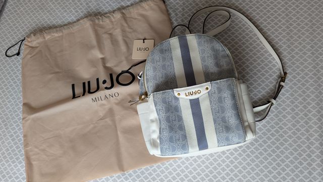 Mochila Liu Jo Azul y Blanca