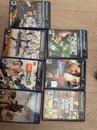 Lote 7 Juegos PS2: Call of Duty, Splinter Cell, WW