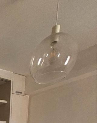 Lámpara de techo de cristal