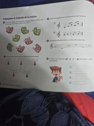 Cuaderno Música y Danza 5 Primaria