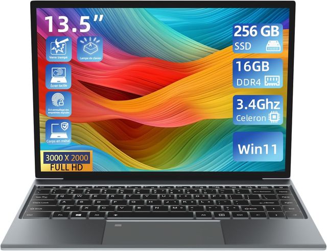 Portátil Táctil 13.5 W11 16GB RAM 256GB SSD