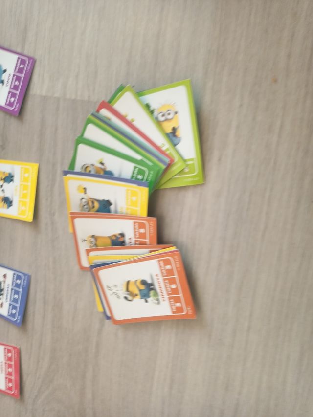 Cartas Minions Frutas Carrefour 28 cartas