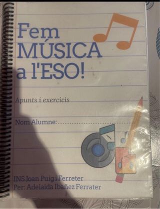 Libro de música Fem Música a l'ESO