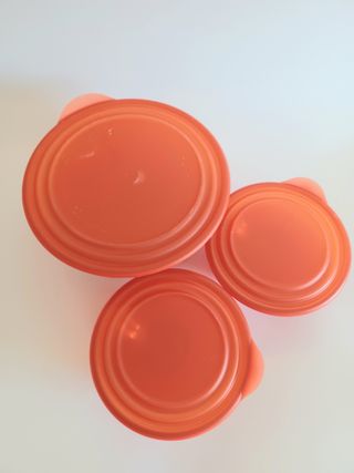 Set Tupperware insalatiera/coppette con coperchio 