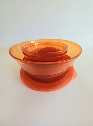 Set Tupperware insalatiera/coppette con coperchio 