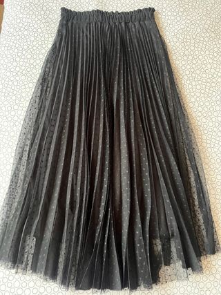 Falda midi negra