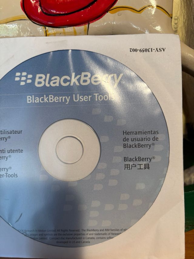 CD Manual Usuario Blackberry User Tools