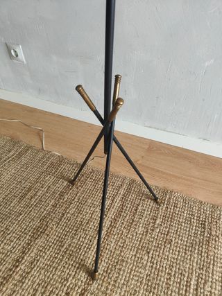 Lámpara vintage de pie Mid-Century francesa