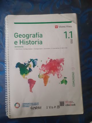 Libro de geografía e historia