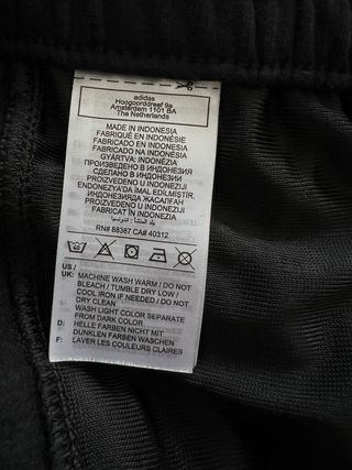 Pantalón Adidas Negro Talla M