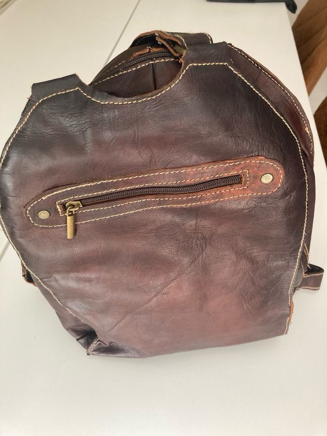 Mochila Piel Marrón