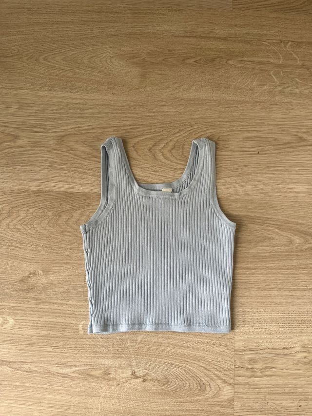 Top H&M canalé tirantes T.10-12