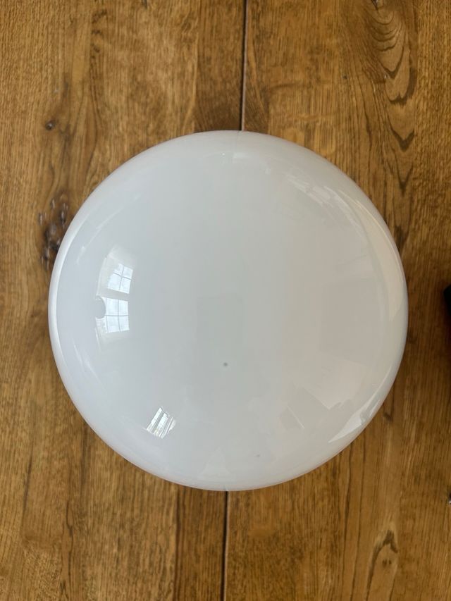 Aplique Techo Art Deco Vintage Dorado Blanco