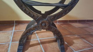 Silla Savonarola Antigua de Colección